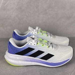 Adidas White and Blue Running Shoes